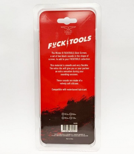 Mister B - Fucktools Dick Screws 尿道塞 - 黑色 照片