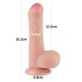 Lovetoy - 7" 帶包皮仿真陽具 - 肉色 照片-12