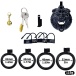 FAAK - Tiger Chastity Cage 45mm - Black photo-4