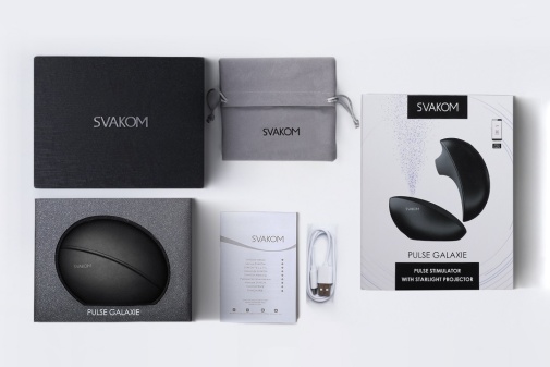 SVAKOM - Pulse Galaxie APP Stimulator w Projector - Midnight Black photo