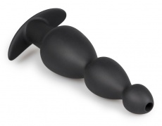 Sinner Gear - Long Hollow Butt Plug - Black photo