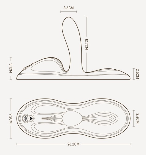 Zalo - Flora APP Vibro Pad - Ivory White photo