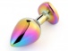 MT - Heart Butt Plug M - Rainbow photo-2