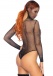 Leg Avenue - Rhinestone Fishnet Hooded Teddy - Black photo-2