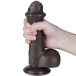 Lovetoy - 7" 带包皮仿真阳具 - 啡色 照片-3