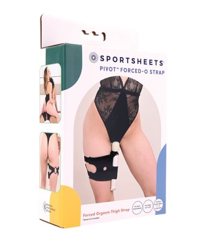 Sportsheets - Pivot 2合1 按摩棒&假阳具通用大腿穿戴式束带 - 黑色 照片