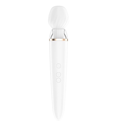 Satisfyer - Double Wand-er APP 智能遙控 按摩棒 - 白色 照片