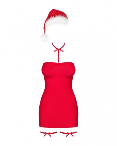 Obsessive - Kissmas Chemise - Red - S/M photo