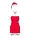 Obsessive - Kissmas Chemise - Red - S/M photo-6