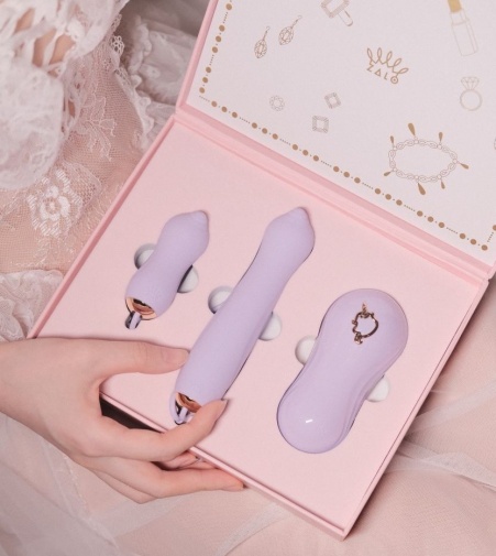 Zalo - Unicorn APP Massager Set - Berry Violet photo
