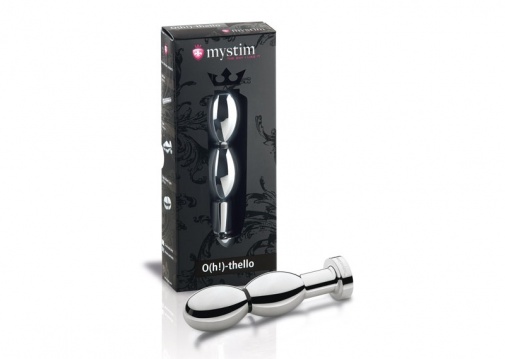 Mystim - O(H!)Thello E-Stim Dildo - Silver photo