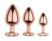MT - Heart Anal Plug M-size - Rose Gold photo-3