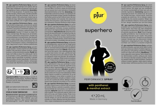 Pjur - 超级英雄延时喷雾 - 20ml 照片
