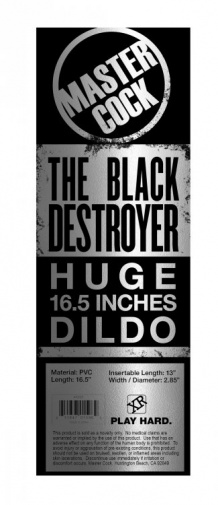 Master Cock - The Destroyer 16.5“假陽具 - 黑色 照片