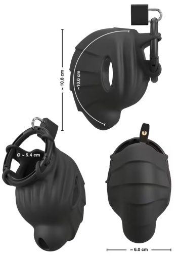 Black Velvets - Cock & Ball Chastity Cage - Black photo