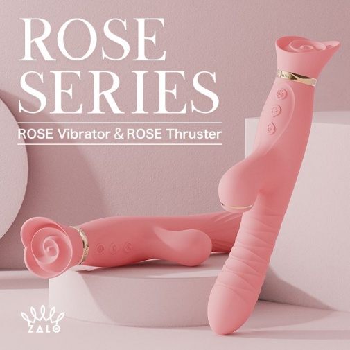 Zalo - Rose Thruster Rabbit Vibrator - Lemon Yellow photo