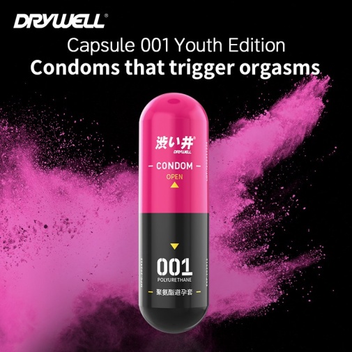 Drywell - 0.01 Pleasure Condoms 3's Pack 照片