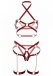 Leg Avenue - Lose Control Harness Set - Burgundy - S photo-7