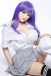Rosalie Asian Curvy Realistic Sex Doll, Purple Hair, Ultra Soft TPE 158 cm (5’2 ft) photo-2