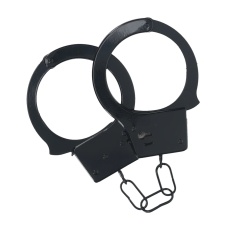 Ouch - Classic Metal Hand Cuffs - Black 照片