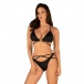 Obsessive - Cobra Nive Set - Black - S/M photo