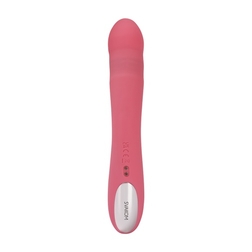 SVAKOM - Avery Thrusting Rabbit Vibrator - Strawberry Pink photo