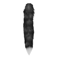 Tailz - Snap-On Fox Tail - Black/White photo