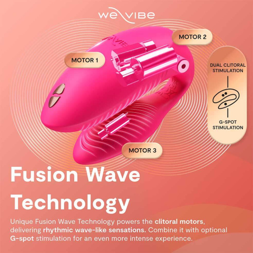 We-Vibe - Chorus Pro Clitoral & G-Spot Couples Vibrator - Electric Pink 照片