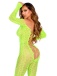 Leg Avenue - Flawless Vibes Python Bodystocking - Neon Green photo-5
