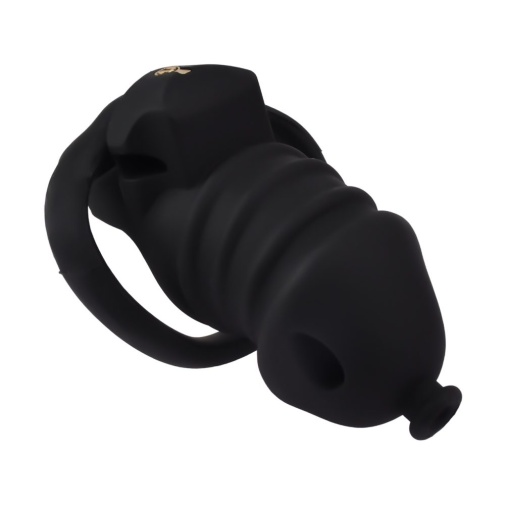 FAAK - Long Resin Chastity Cage - Black 照片