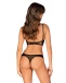Obsessive - Roxelia Crotchless 2pcs Set - Black - M/L photo-2