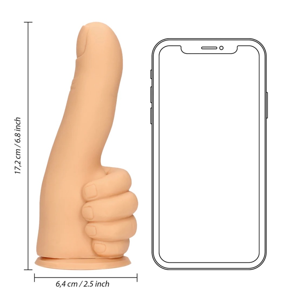 A thumbs up says it all! Where this thumb goes is up to you!... S-Line - Thumbs Up Finger Plug - Flesh photo-8