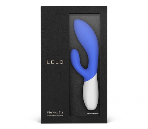 Lelo - Ina Wave 2 G點&陰蒂兔仔按摩棒 - 藍色 照片