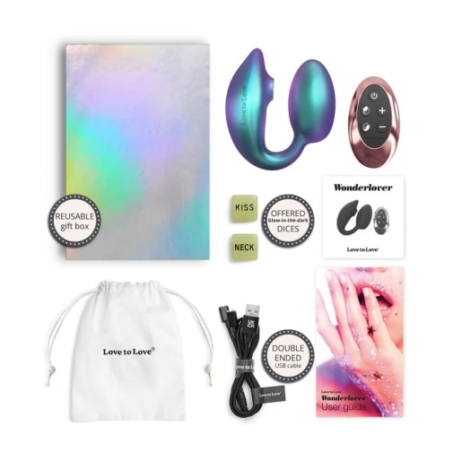 Love to Love - Wonderlover Double Stimulator - Iridescent Turquoise photo