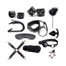 NPG - SM Bondage 11pcs Set - Black photo