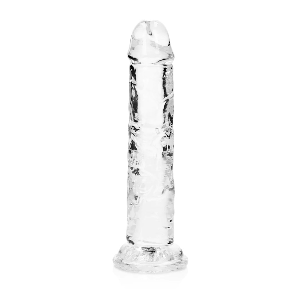 Ready for a CRYSTAL CLEAR orgasm? Reach your finest climax i... RealRock - 6" Straight Realistic Dildo - Clear photo-4