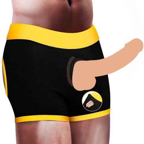 Lovetoy - Horny Strapon Shorts - Black - M/L photo
