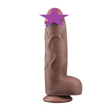 Lovetoy - 12" XXL Dual Layered Cock - Brown photo