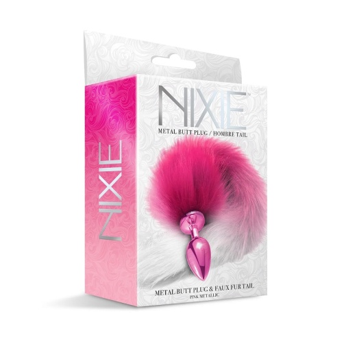 Nixie - 尾巴金屬後庭塞 - 粉紅色 照片