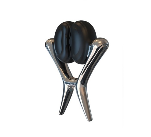 Tingon - Vibrating App Nipple Clamps - Black photo