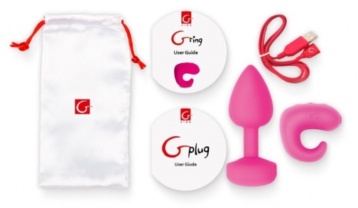 Gvibe - Gkit 肛塞套装- 玫红色 照片