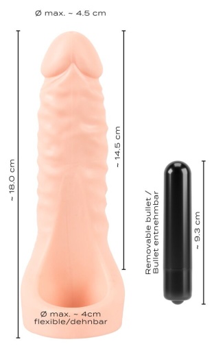 Realistixxx - 雙頭插入震動套 - 肉色 照片