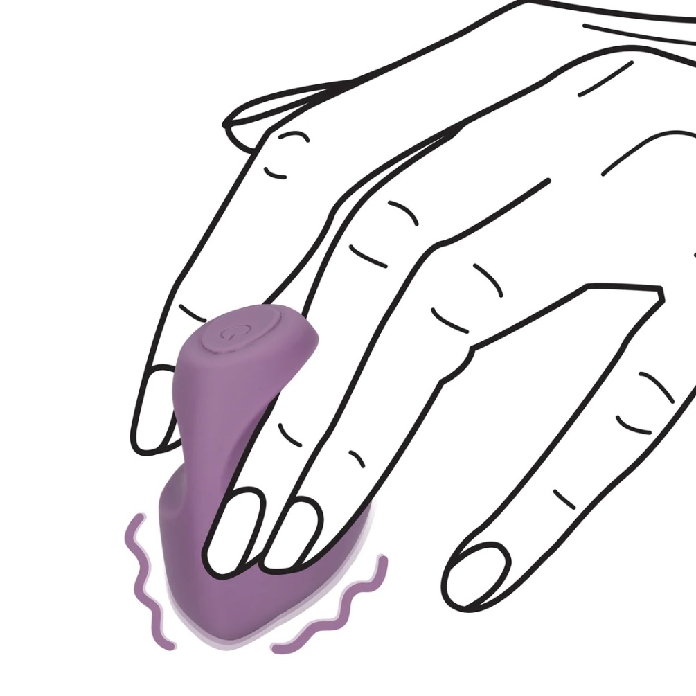 The small Finger Vibrator is designed to deliver various lev... Loveline - Finger Vibrator - Mystic Purple photo-2