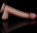 Lovetoy - 9" 双层构造仿真阳具 - 啡色 照片-8