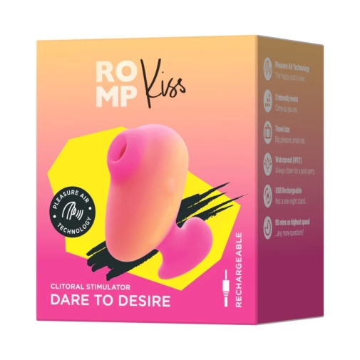 Romp - Kiss 迷你阴蒂吸啜器 - 粉红柠檬 照片