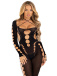 Leg Avenue - Reckless Intentions Bodystocking - Black photo-3