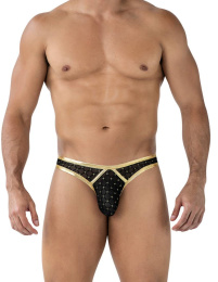 Cut4men - Point Thong - Black/Gold - L photo