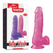 Lovetoy - 7" Jelly Realistic Dildo - Pink photo-8
