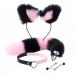 MT - Tail Plug w Ears, Collar & Clamps - Pink/Black photo