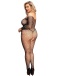 Ohyeah - Fishnet Diamonds Bodystocking - Black - XL photo-2